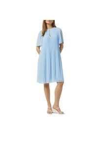 comma, Comma , Midikleid, aus Chiffon, mit Plissee-Falten , blau , Midi-Kleid von COMMA