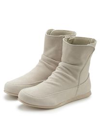 Vivance, Unisex, Stiefelette &raquo;Stiefel, Boots&laquo; aus hochwertigem Leder mit Reissverschluss, hellgrau, creme, 36, Stiefelette aus hochwertigem Leder 
