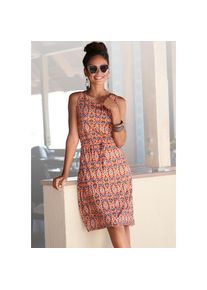 Lascana, Unisex, Lascana Jerseykleid mit Ethnodruck, leichtes Sommerkleid, Strandkleid, bedruckt, 38, N-Gr, Runder Halsausschnitt