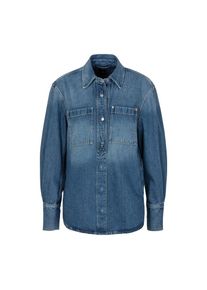 BOSS Orange , Hemdbluse &raquo;CARGO SHIRT Premium Damenmode&laquo; mit Kellerfalte hinten , blau , Bluse von BOSS Orange Womenswear