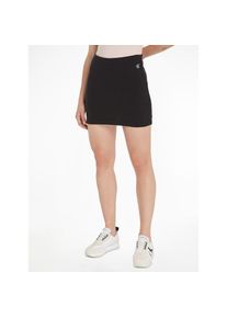 Calvin Klein Jeans, Unisex, Minirock &raquo;SLUB RIB MINI SKIRT&laquo; mit Logopatch, ck schwarz, L (40), Rock von Calvin Klein Jeans Womanswear
