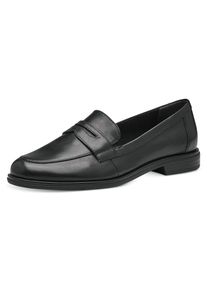 Tamaris , Slipper , Blockabsatz, Halbschuh, Businessschuh mit klassichem Zierriegel , schwarz , Klassischer Slipper zum Schlupfen