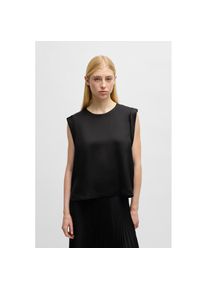 BOSS Orange , Klassische Bluse »Ieaska Premium Damenmode«, Satin Qualität , schwarz , Bluse von BOSS Orange Womenswear
