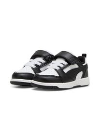Puma , Sneaker »REBOUND V6 LO AC+ INF«, für Kinder , schwarz-weiss , Mittlere Kragenhöhe