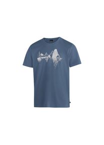 Maier Sports , Damen , T-Shirt »Tilia Pique M« Herren Funktionsshirt, Freizeitshirt mit Aufdruck , blau , Funktionales T-Shirt mit weicher...