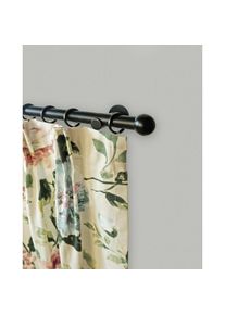 Gardinenstange »Gabi« 1 läufig-läufig Fixmass Fixlänge 120, 160, 200 cm, mit Ringe und Haken , schwarz , Garesa