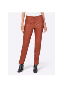 Heine, Unisex, Heine Lederhose, rostrot, 36, Normalgr&ouml;ssen, Lamm-Nappa