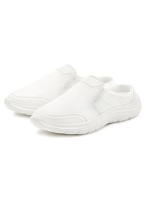 John Devin , Juegendliche , Sabot Clog, Pantolette, Schlappen Unisex VEGAN , weiss , Modischer und bequemer Sneaker zum Reinschlüpfen - besonders...
