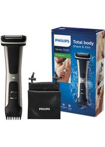Philips , Elektrokörperrasierer »Series 7000 BG7025/15«, mit integriertem 3-11 mm Kammaufsatz , schwarz , Entwickelt für eine starke Leistung,...