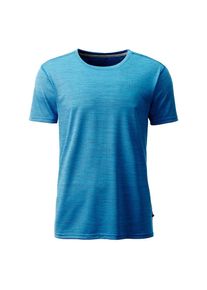 DEPROC Active , Herren,Damen , Funktionsshirt »NAKIN MEN MELANGE« Funktionsshirt mit V-Ausschnitt , blau , Schnelltrocknendes atmungsaktives...