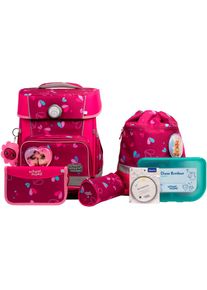 School-Mood, Unisex, School-Mood Schulranzen &raquo;Champion Pro&laquo; retroreflektierende Fl&auml;chen, klara (h&auml;schen) mit moodie naomi neugier, B/H/T: 30cm x 40cm 