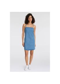 Hugo Blue, Unisex, HUGO Blue Jeanskleid &raquo;Garcy&laquo; mit Spaghetti Tr&auml;gern, bright blau 431, M, N-Gr, Figurumspielende Passform f&uuml;r eine schmeichelhafte 