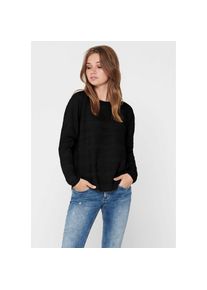 Only , Rundhalspullover »ONLCAVIAR L/S PULLOVER KNT« , schwarz , Lässiger Pullover von Only