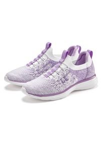 Lascana , Kinder,Damen,Jugendliche , Sneaker »Slipper, Halbschuh,« bequem zum Reinschlüpfen mit elastischen Schnürbändern VEGAN , lila , Weiches...