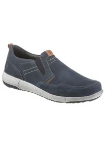 Josef Seibel , Herren,Damen , Slipper »Enrico 04« Komfortschuh, Schlupfschuh mit dezenten Kontrastdetails , blau , Mit seitlichen Stretcheinsätzen...