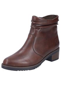 Rieker, Unisex, Stiefelette , Boots, Blockabsatz, slouchy Schaft, mit Innenreissverschluss, marrone, 40, Stiefelette mit leicht gerafftem Schaft
