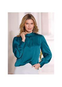 Classic Basics , Satinbluse , bunt , Satinglanz