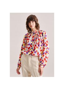 Seidensticker , Damen , Klassische Bluse »Schwarze Rose« Langarm Kragen Druck , rot , Passform: Regular