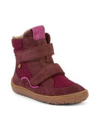 froddo, Herren, froddo Barfussschuh &raquo;BAREFOOT TEX WINTER&laquo; Klettschuh, Winterstiefel mit TEX-Membrane, beerenfarben, 30, Barfussschuh f&uuml;r den Winter 