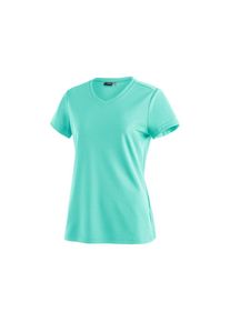 Maier Sports , Funktionsshirt »Trudy«, Damen T-Shirt, Kurzarmshirt für Wandern und Freizeit , blau , Funktionales T-Shirt mit V-Ausschnitt und...