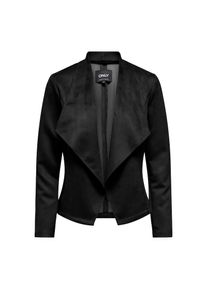 Only , Kurzjacke »ONLJOLINE FAUX SUEDE DRAPY JACKET OTW«, in Wildleder Optik , schwarz , Kurze Blazerjacke von Only