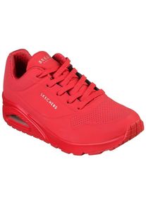 Skechers , Wedgesneaker »UNO STAND ON AIR« Freizeitschuh, Halbschuh, Schnürschuh weich gepolsterte Innensohle , rot , Obermaterial aus softem...