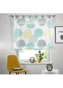 Raffrollo »Belem«, mit Schlaufen, Transparent, Voile, Polyester , grün , my home