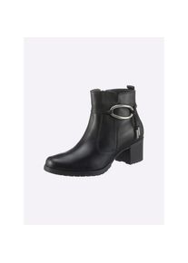 Heine , Damen , Stiefelette , schwarz , Made in Portugal