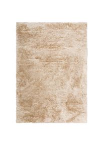 Hochflor-Teppich »Boldo« rechteckig 50 mm Höhe besonders weich durch Microfaser, Shaggy Teppich , beige , my home , Obermaterial: 100% Polyester