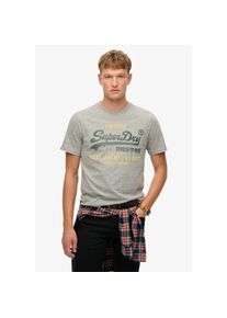 Superdry , Rundhalsshirt »VL CLASSIC RELAXED TEE« , grau , Bedrucktes Shirt von Superdry