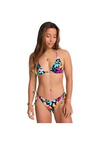 Billabong, Unisex, Bikini-Hose &raquo;Sol Searcher Tie Side Tanga&laquo;, night tropical, XS, US-Gr&ouml;ssen, Stoff: , gepeachter Stretchstoff