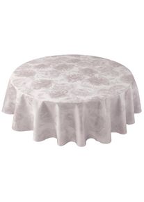 Curt Bauer Tischdecke »3458 Diana, rund, mit filigran gezeichneten Pfingstrosen«, (1 St.), aus 100% Baumwolle, merzerisiert, Damast-Tischwäsche , beige , Curt...