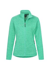 DEPROC Active, Unisex, DEPROC Active Strickfleecejacke &raquo;CALEDONIA WOMEN&laquo; Kontrastreissverschluss, gr&uuml;n, 46 (L), Modische Strickfleecejacke mit 