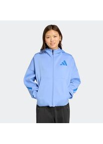 adidas Sportswear , Damen , Kapuzensweatshirt »W Z.N.E. FZ« , blau , Dieser sportliche Z.N.E. Zip-Hoodie ist teilweise aus einem Mix aus recycelten...