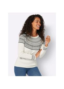 Inspirationen , Norwegerpullover »Pullover« , beige , mit 50% Baumwolle