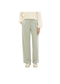 Tom Tailor, Unisex, Tom Tailor Bundfaltenhose &raquo;Lea Wide Leg&laquo; mit weitem Bein, desert gr&uuml;n, 36, L&auml;nge 32, Wide Leg Hose von Tom Tailor