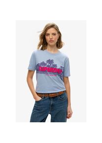 Superdry , Kurzarmshirt »OUTDOOR STRIPE RELAXED TEE« , blau , Cooles Shirt von Superdry