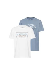 Quiksilver , T-Shirt »BOWNESHORT SLEEVE SHORT SLEEVE TEE PACK YTH«, (Packung, 2 tlg., 2er-Pack) , T-Shirt im Doppelpack von Quiksilver