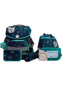 School-Mood, Unisex, School-Mood Schulranzen &raquo;Timeless Pro&laquo; retroreflektierende Fl&auml;chen, lina (k&auml;tzchen) mit moodie konni konzentration, B/H/T: 36cm x