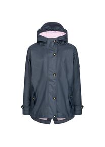 DEPROC Active , Regenjacke »Friesennerz WIZZARD PEAK KIDS« , blau , Maritimer Regenmantel mit Streifenfutter