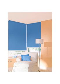 SUNLINES, SUNLINES Seitenzugrollo &raquo;One size Style uni&laquo; Lichtschutz ohne Bohren freih&auml;ngend Made in Germany, blau, Kunststoff, Metall, Polyester