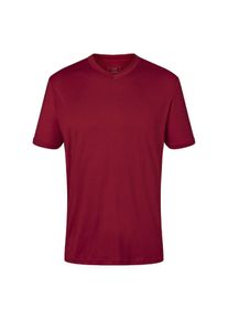 DEPROC Active , Jungen,Damen , Funktionsshirt &raquo;NAKIN MEN II&laquo; Funktionsshirt mit V-Ausschnitt , rot , Schnelltrocknendes atmungsaktives...