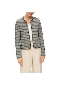 s.Oliver BLACK LABEL , Bolerojacke ohne Kapuze ohne Verschluss und aus Bouclé , schwarz , Bolero-Jacke von s.OLIVER BLACK LABEL