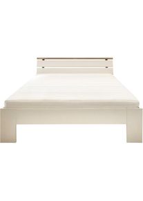 Futonbett »Nizza« Breite 140 cm, mit XXL Belastbarkeit bis zu 200 kg , weiss , Schlafkontor