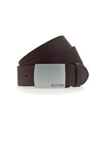 Mustang, Herren, Mustang Koppelg&uuml;rtel Rindleder mit Pull-Up Effekt, Logo auf der Koppelschliesse, 4 cm, dunkelbraun, 90, Herreng&uuml;rtel von Mustang