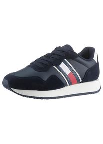 Tommy Jeans , Sneaker »TJM MODERN RUNNER«, Freizeitschuh, Halbschuh, Schnürschuh mit seitlicher Logoflagge , blau , Cooler Running Sneaker von...