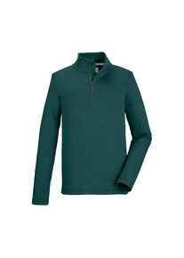 Killtec , Langarmshirt »KSW 185 BYS LS SHRT« , blau , Kids Funktionsshirt mit Stehkragen