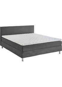 Boxbett »Edison« inkl. Bonnellfederkern-Matratze und Topper , grau , ATLANTIC HOME COLLECTION