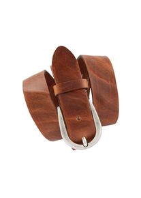 Bernd G&ouml;tz BERND G&Ouml;TZ , Lederg&uuml;rtel mit silberfarbener Schliesse , braun