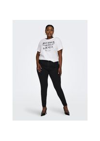 Only CARMAKOMA , Skinny-fit-Jeans »CARPOWER MID PH UP SK DNM REA3659 NOOS« , schwarz , Skinny-fit-Jeans, die sich perfekt an deine Beine anschmiegt...
